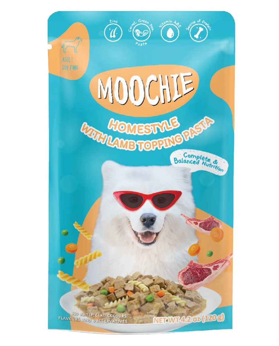 Moochie Dog Wet Gravy Food Homestyle With Lamb & Pasta