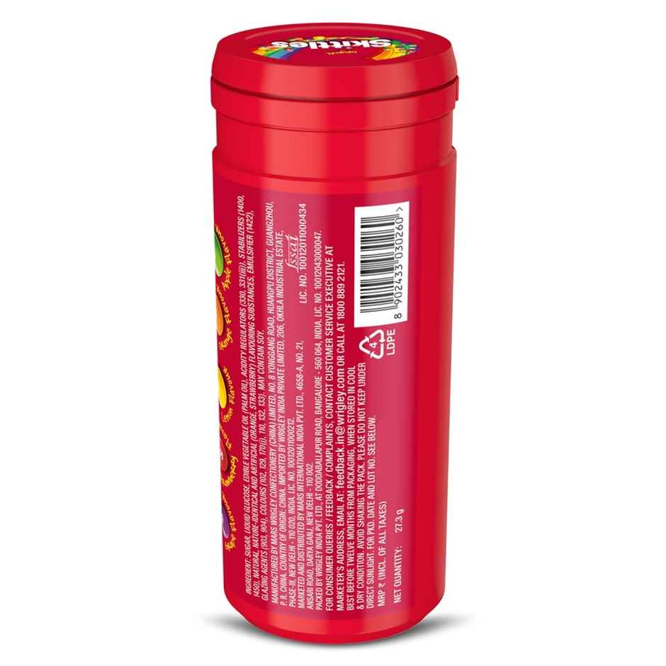 Skittles Original Bite-Size Fruit Candy Tube