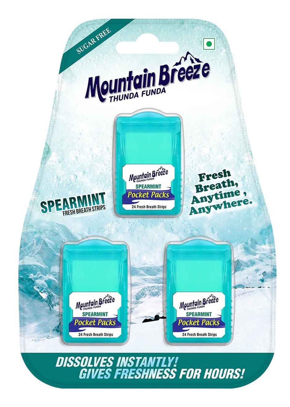 MOUNTAIN BREEZE Sugar Free Strip | Spearmint