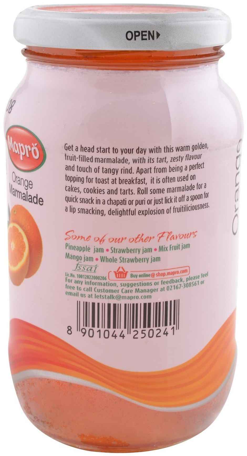 Mapro Orange Marmalade Jam Jar