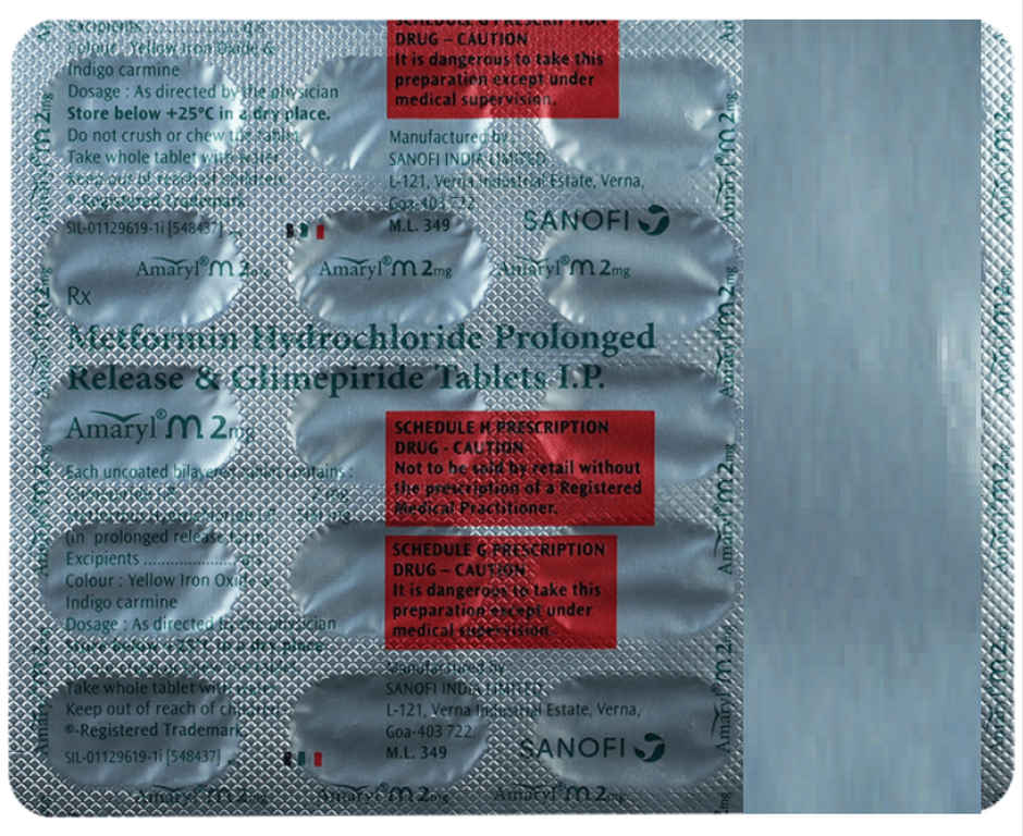 Amaryl M 2mg Tablet PR