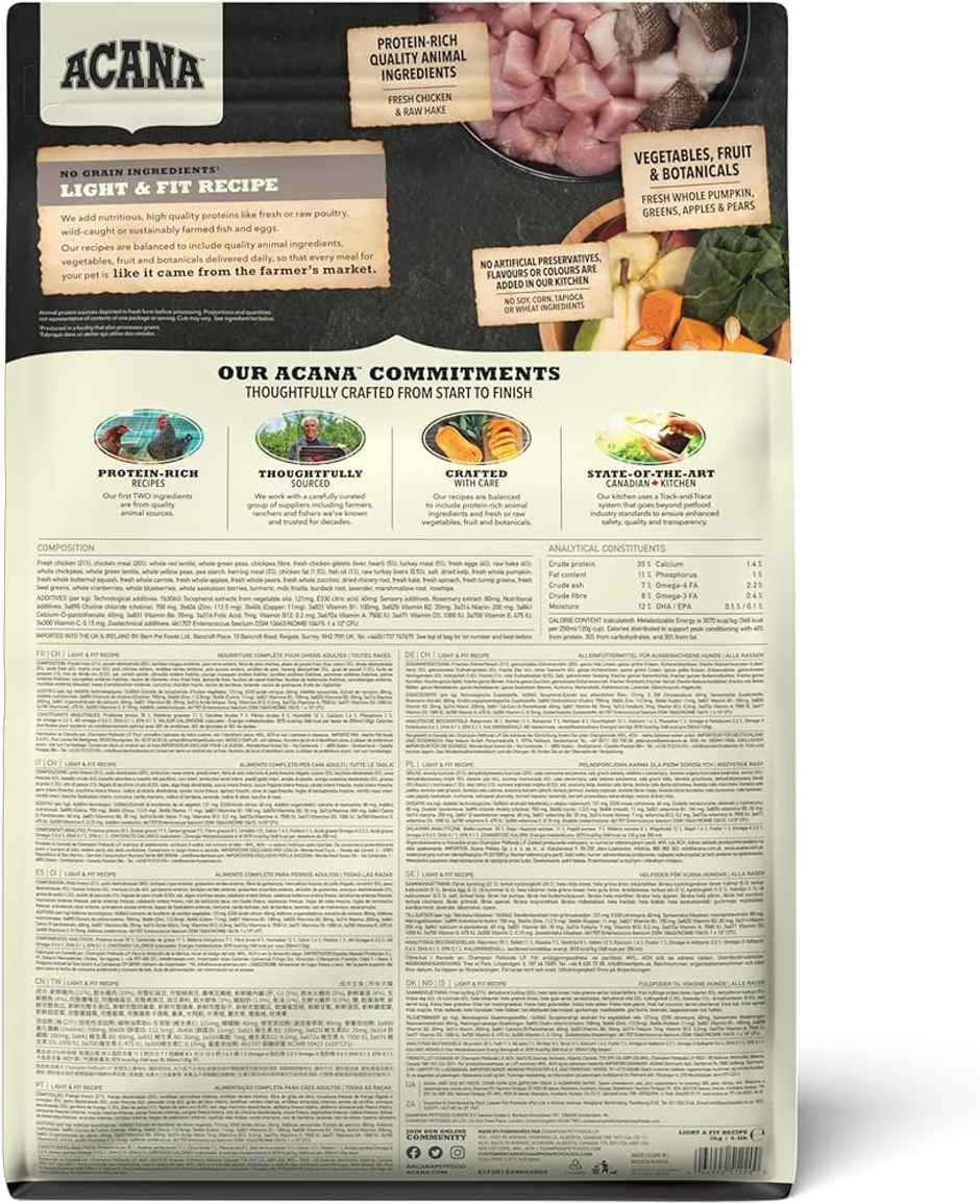 Acana Light And Fit Dog Food