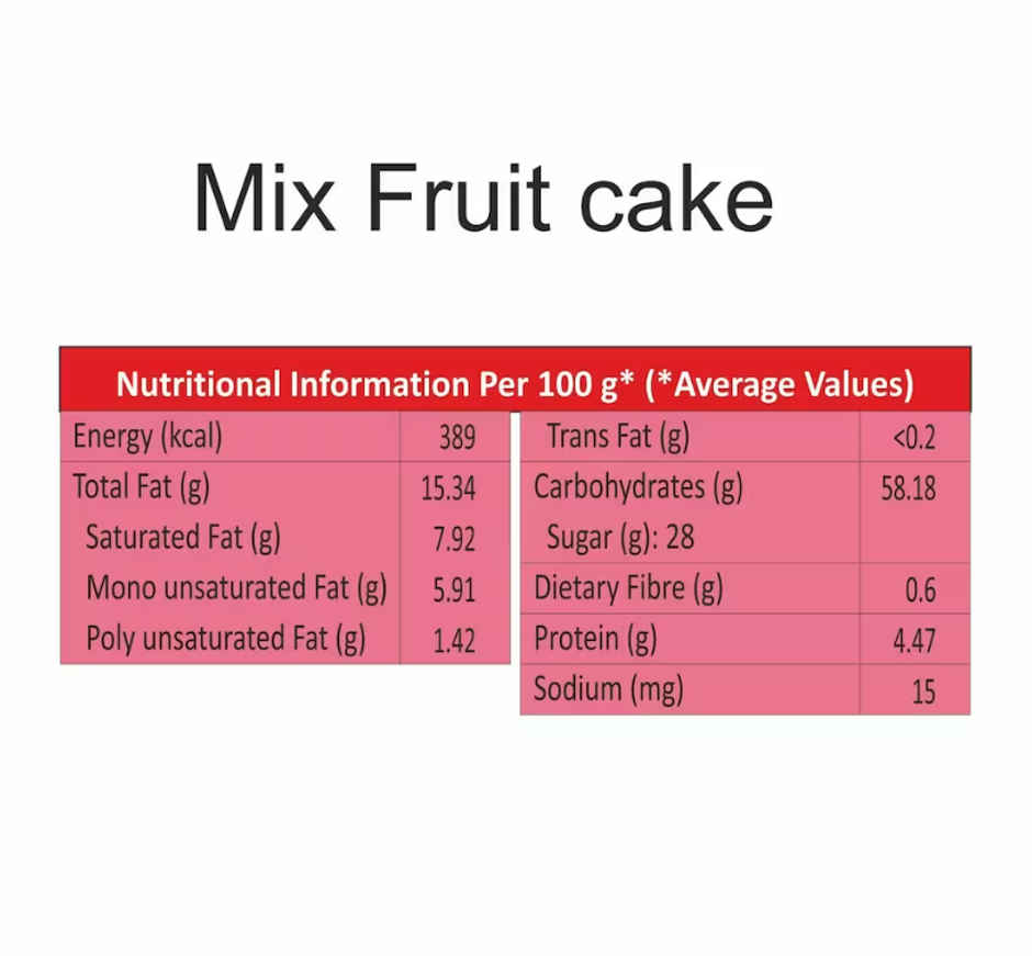Bonn Eggless Sweet Desire Mix Fruit Cake