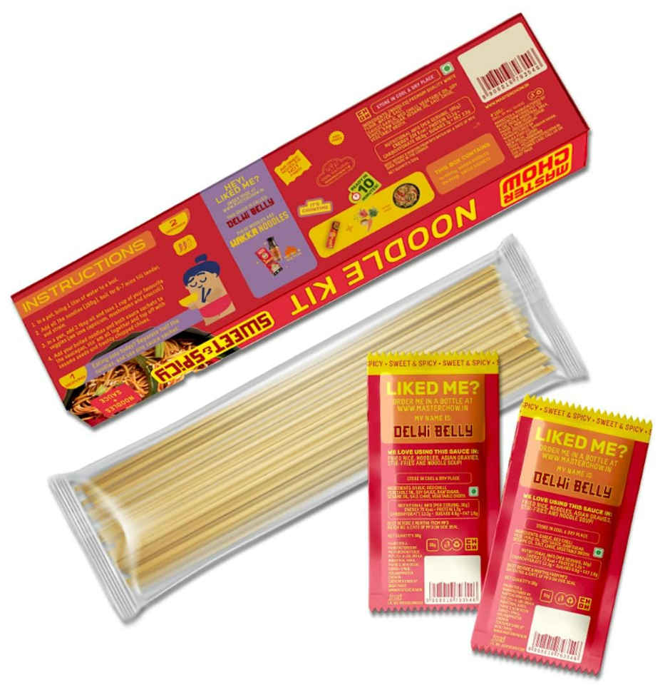 MasterChow Sweet and Spicy Noodle Kit Cooking Sauce Noodles