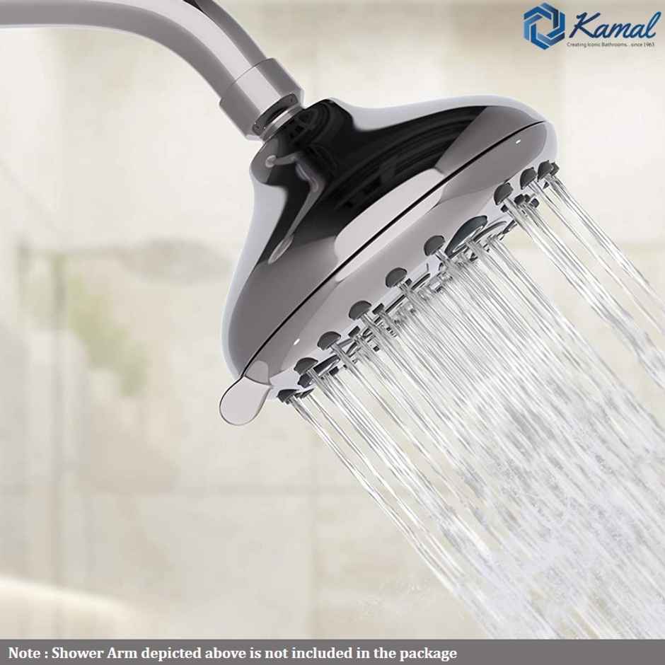 Kamal Overhead Romano 6 Spray Modes Durable Abs Plastic 122 cm Water Saving Without Arm Shower Head