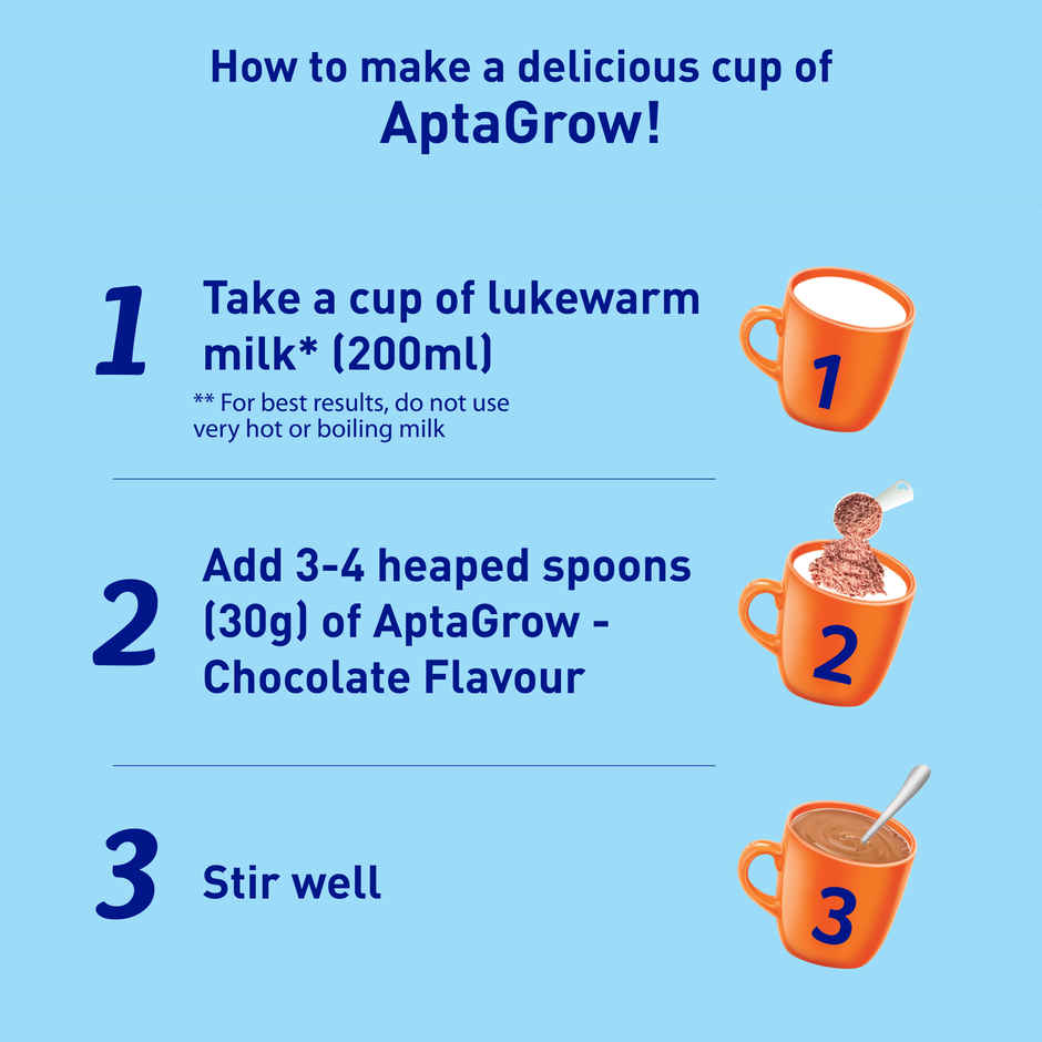 Aptagrow Health And Nutrition Drink Powder For Kid’s Growth Chocolate