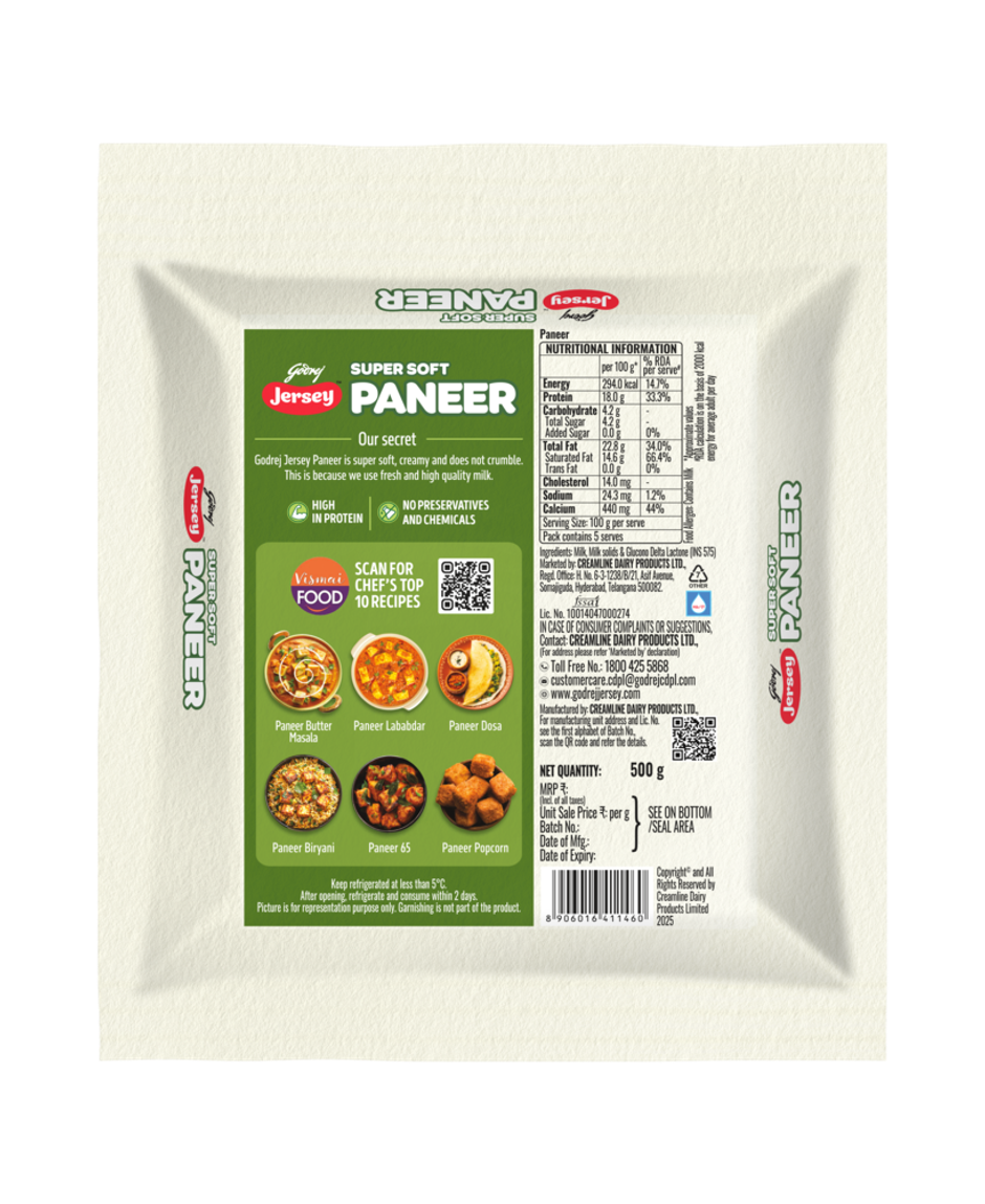 Godrej Jersey Fresh Soft Paneer
