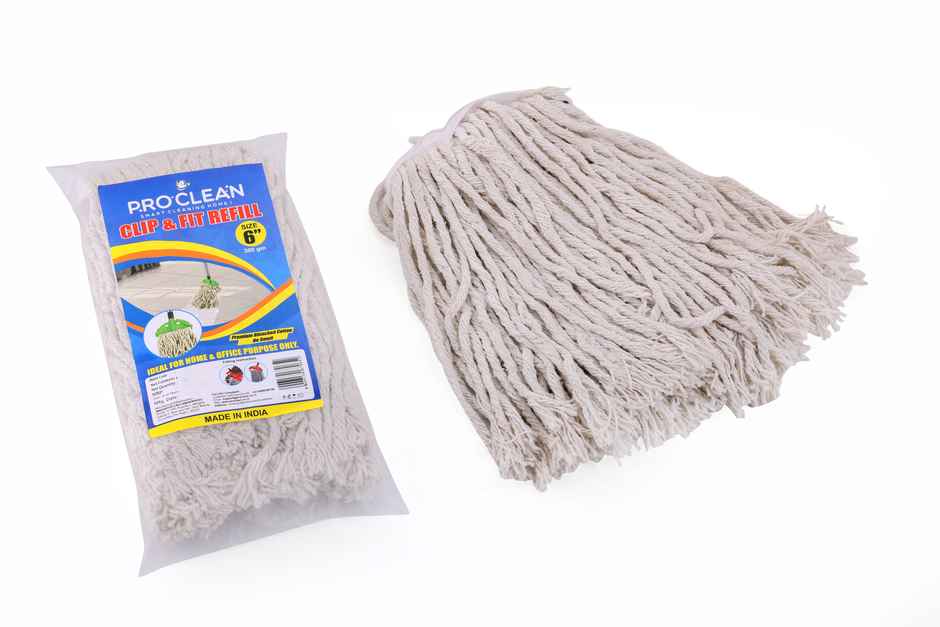 Proclean Cotton Refill - White | For Clip & Fit Mop | 6 Inch