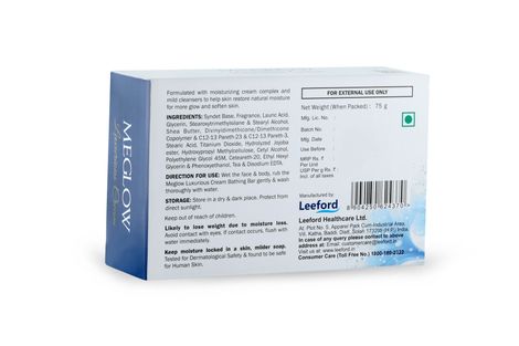 Meglow Luxurious Cream Soap | Gentle Cleansing & Intense Moisturization for a Smooth Glow