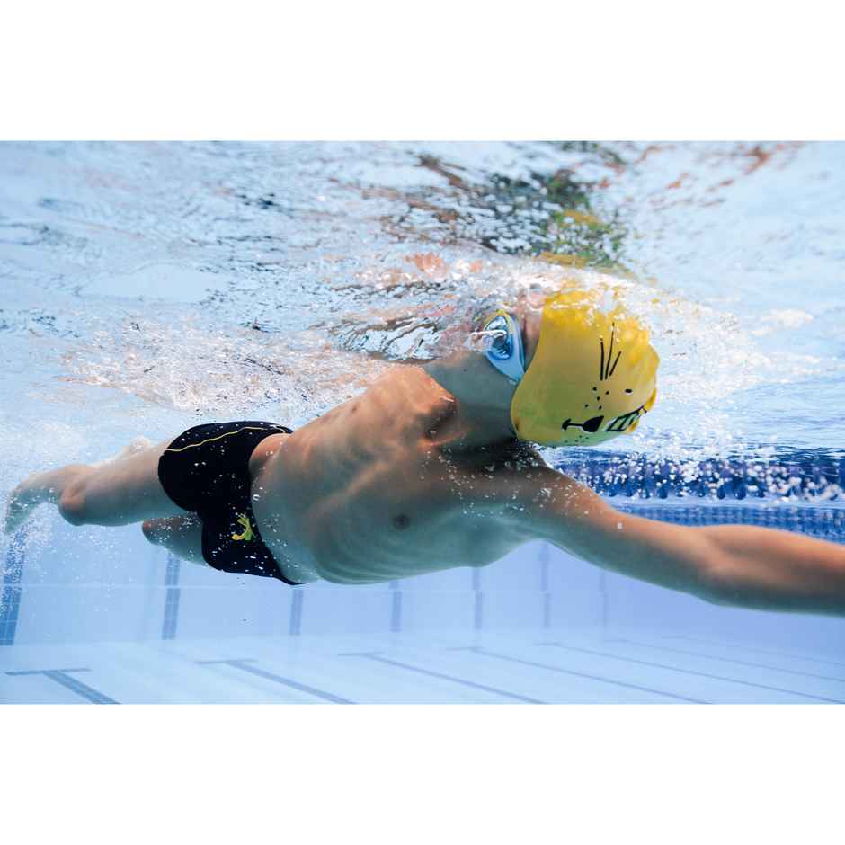 Decathlon | Nabaiji Kids Silicone Swim Cap Lion Print