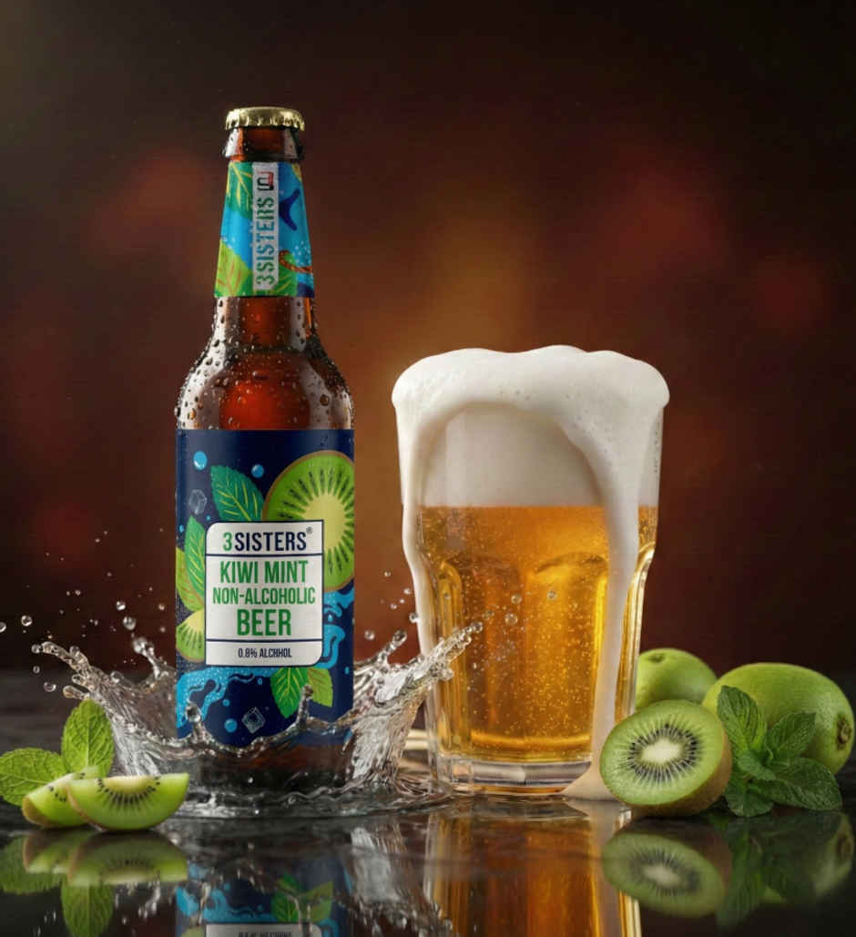 3 Sisters Kiwi and Mint Non Alcoholic Beer