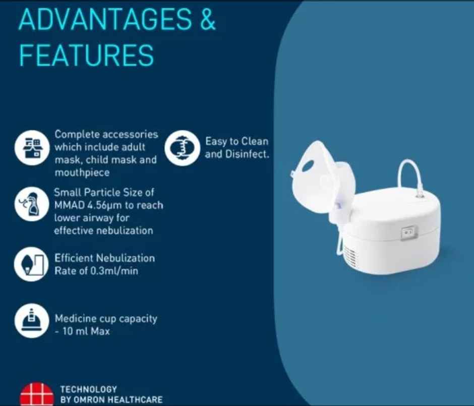 Omron NE C106 Compressor Nebulizer White