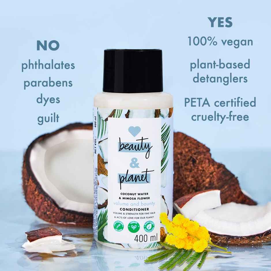 Love Beauty & Planet Coconut Water And Mimosa Flower Paraben Free Volume And Bounty Conditioner
