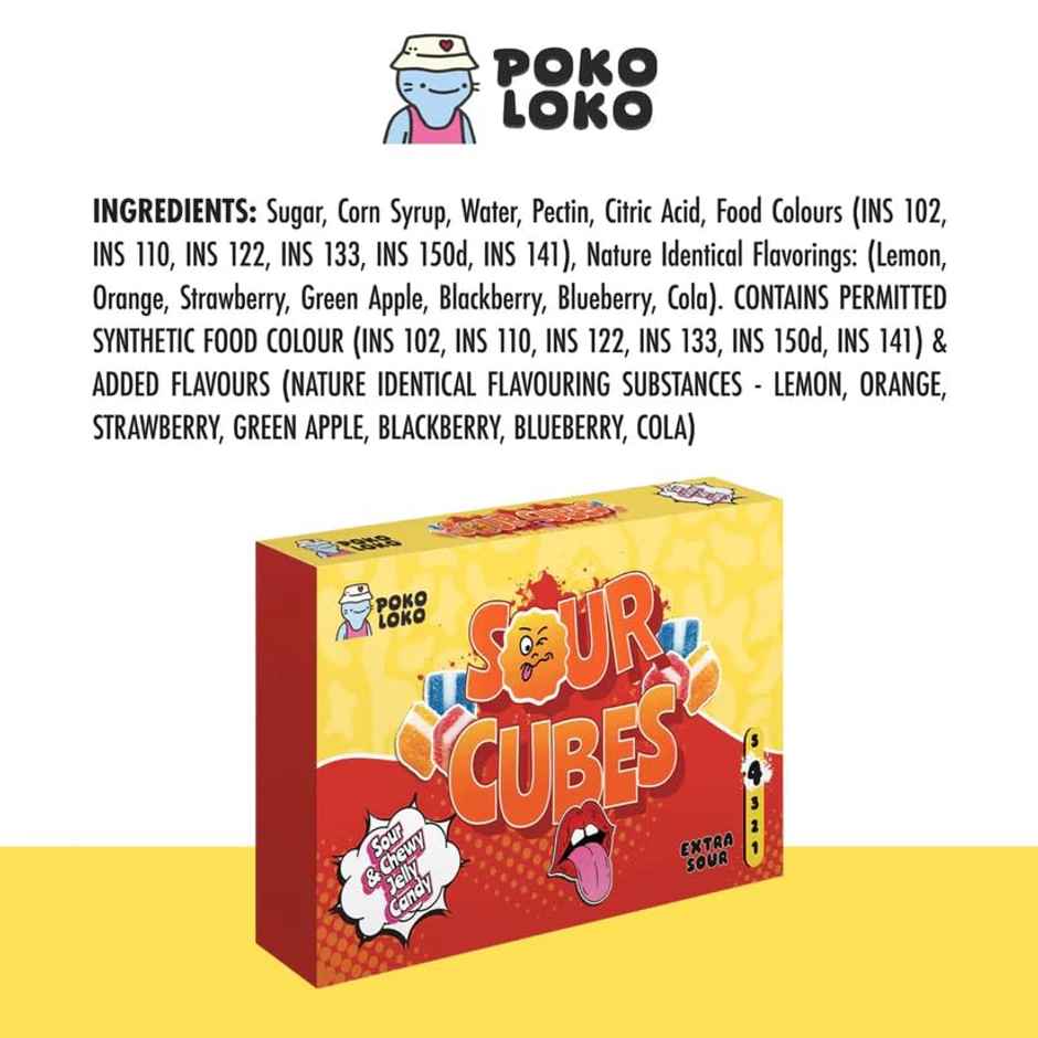 Poko Loko - Sour Cubes Jelly