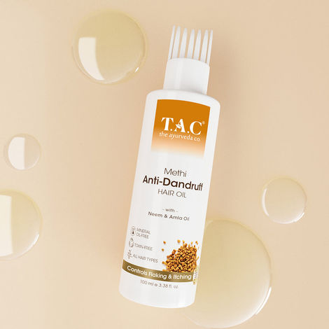 Tac Methi Anti-Dandruff Hair Oil | Neem & Amla | Treats Dandruff | Nourishes Scalp