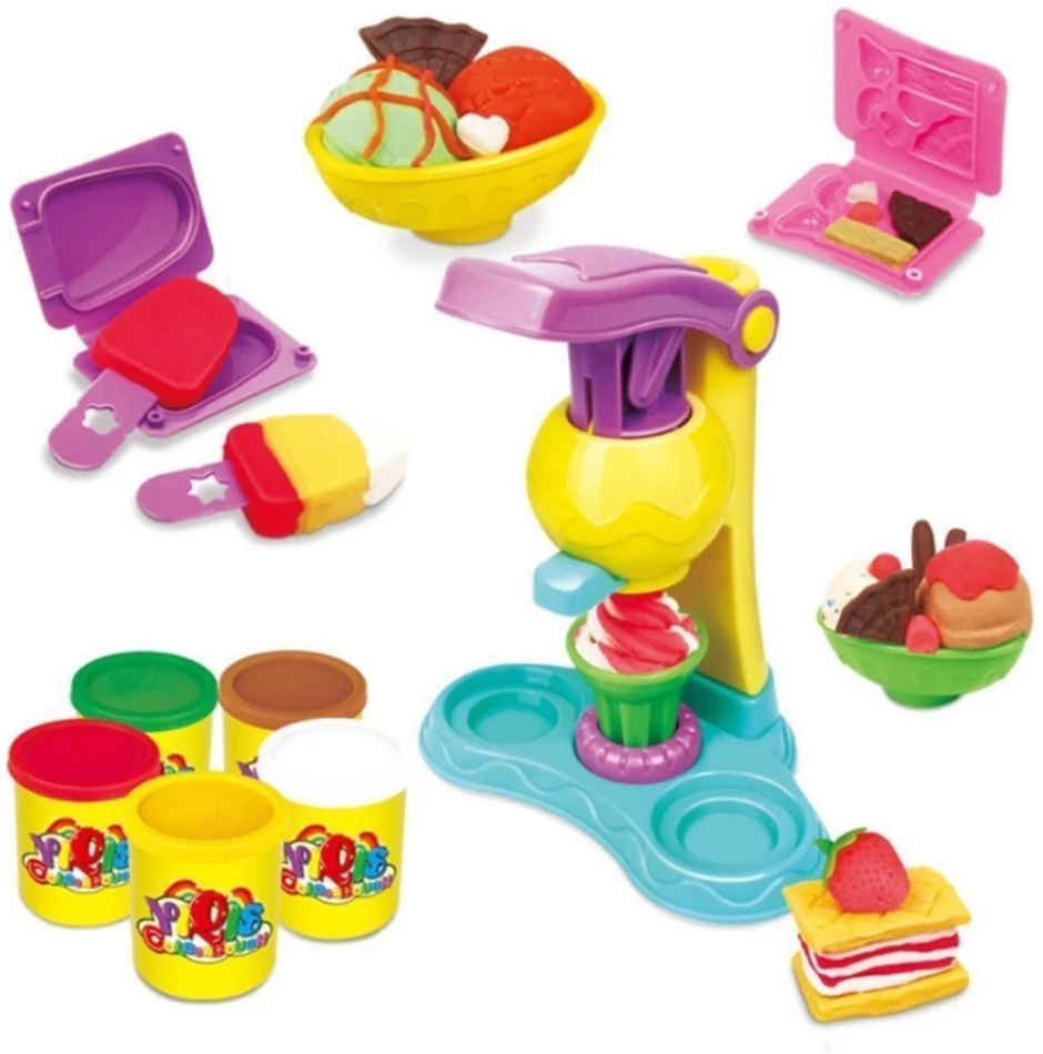 Toyshine DIY Ice Cream Clay Play Set - Non-Toxic & Fun