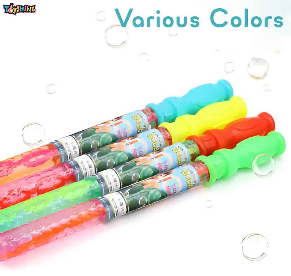 Toyshine Bubble Wands Sticks for Endless Joy & Fun Bubble Solution for Children | Multicolour