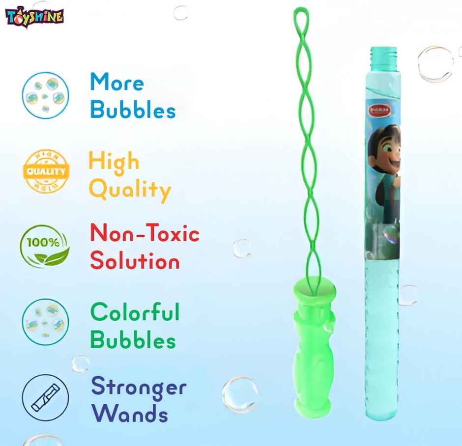 Toyshine Bubble Wands Sticks for Endless Joy & Fun Bubble Solution for Children | Multicolour
