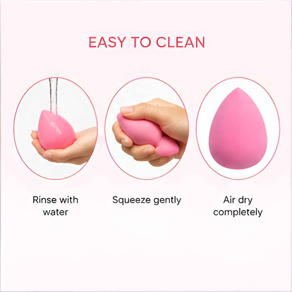 Bronson Professional Beauty Blender Sponge With Holder Case For Liquid, Cream, Powder Mix Color