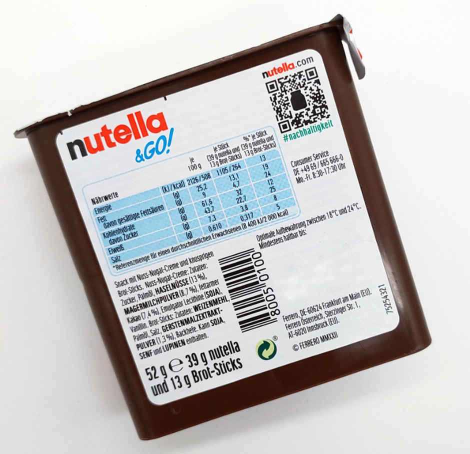 Ferrero Nutella & Go! Chocolates Wafer Sticks Pack