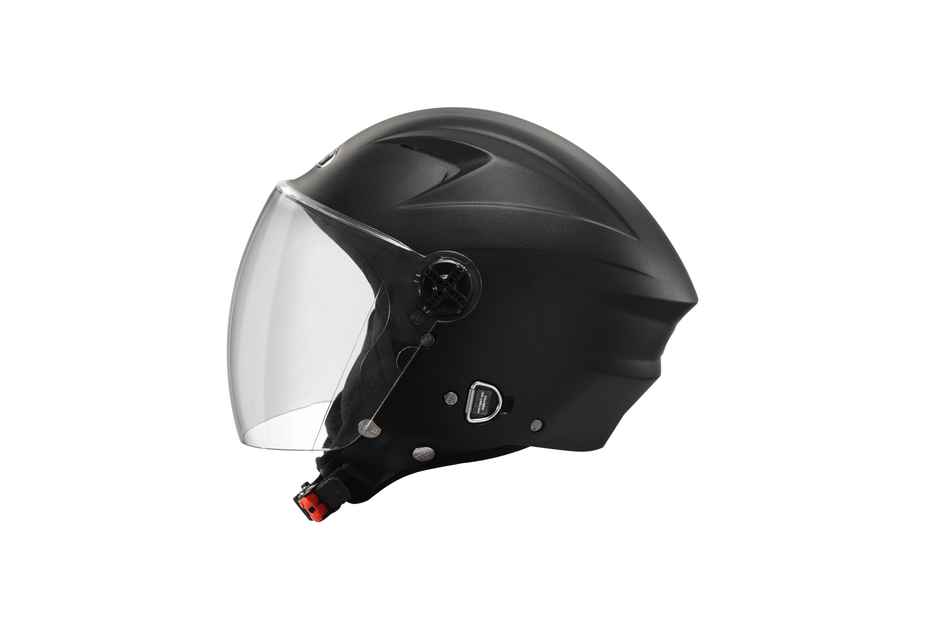 Studds Ray Isi Certified Open Face Motorcycle Helmet For Men And Women With Visor (Black - M)