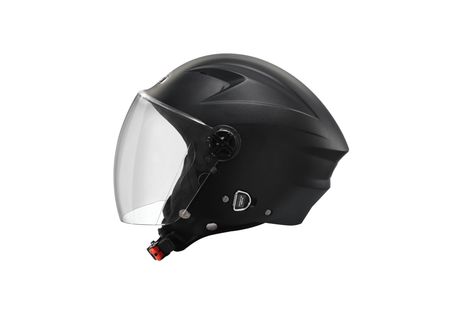 Studds Ray Isi Certified Open Face Motorcycle Helmet For Men And Women With Visor (Black - L)