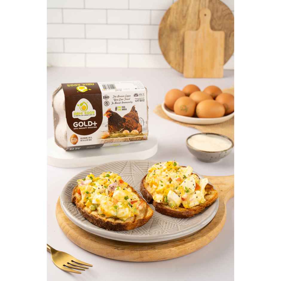 Abhi Eggs Gold + Brown Eggs With Immunity Boosters