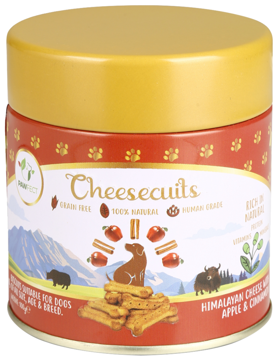 Pawfect Cheesecuits Cheese Biscuits with Apple, Eggs & Cinnamon Dog Training Treats