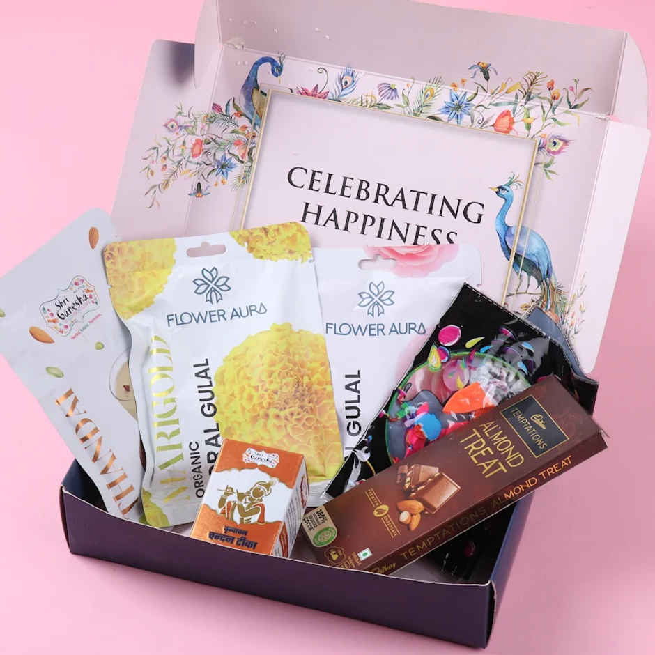 Floral Holi Harmony Hamper | FlowerAura
