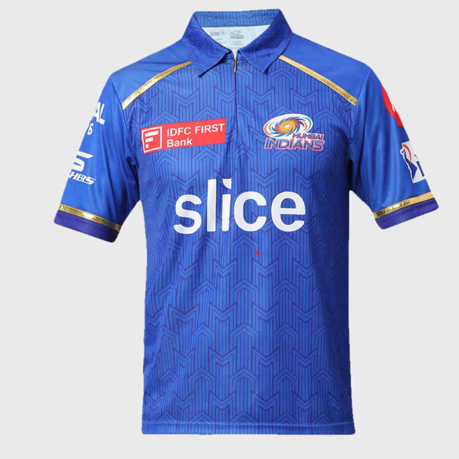 PlayR MI - IPL Fan Men's 100% Polyester Jersey - L