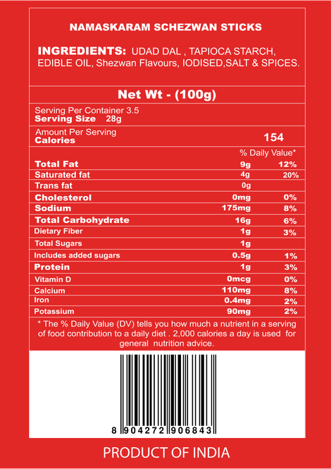 Namaskaram Schezwan Sticks
