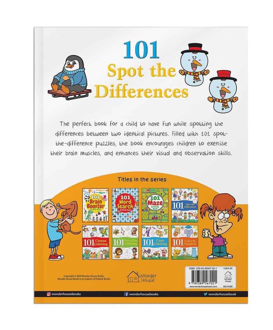 101 Spot The Differences : Fun Activity Books For Children