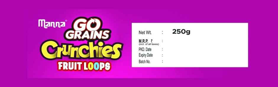 Manna Go Grains Crunchies - Fruit Loops