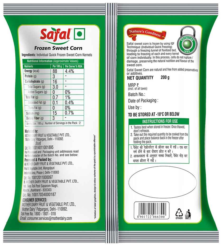 Safal Frozen Corn