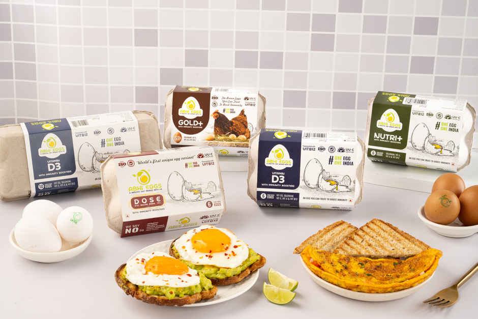 Abhi Eggs Gold + Brown Eggs with Immunity Boosters