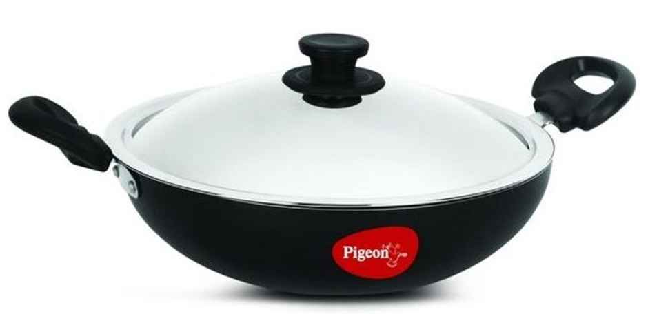 Pigeon Storm Non-Stick Kadai | 30 cm | Induction Compatible