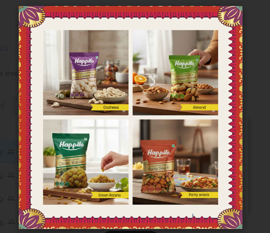 Happilo Celebration Premium Gift Box | Dry Fruit Robbin Potli