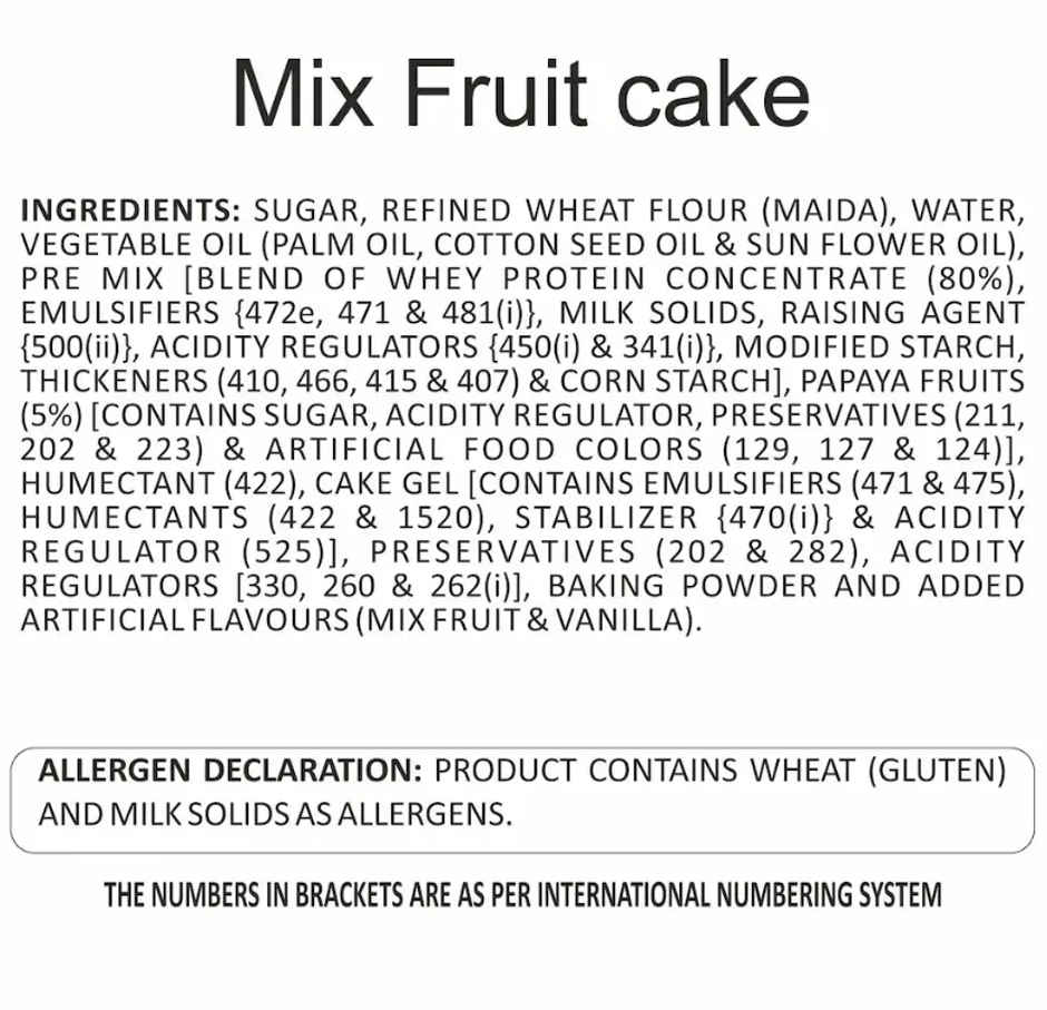 Bonn Eggless Sweet Desire Mix Fruit Cake