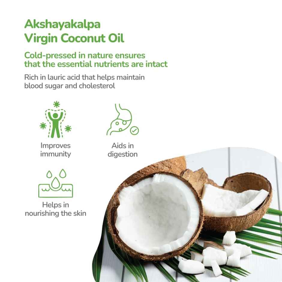 Akshayakalpa Organic Virgin Coconut Cold Pressed Oil | Multipurpose Nariyal Oil