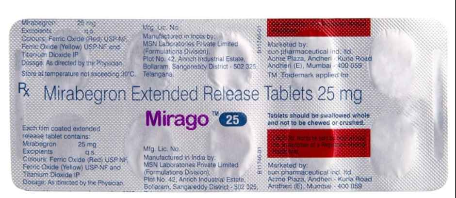 Mirago 25 Tablet ER
