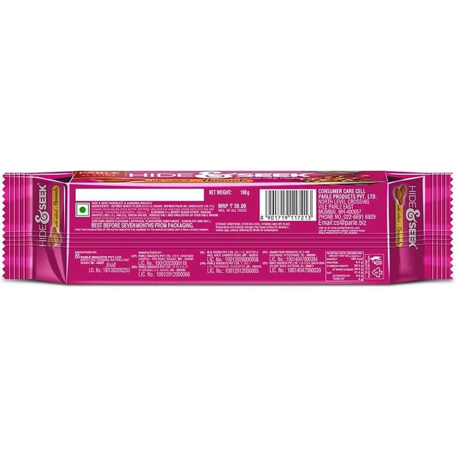 Parle Hide & Seek Cookies With Added Almonds
