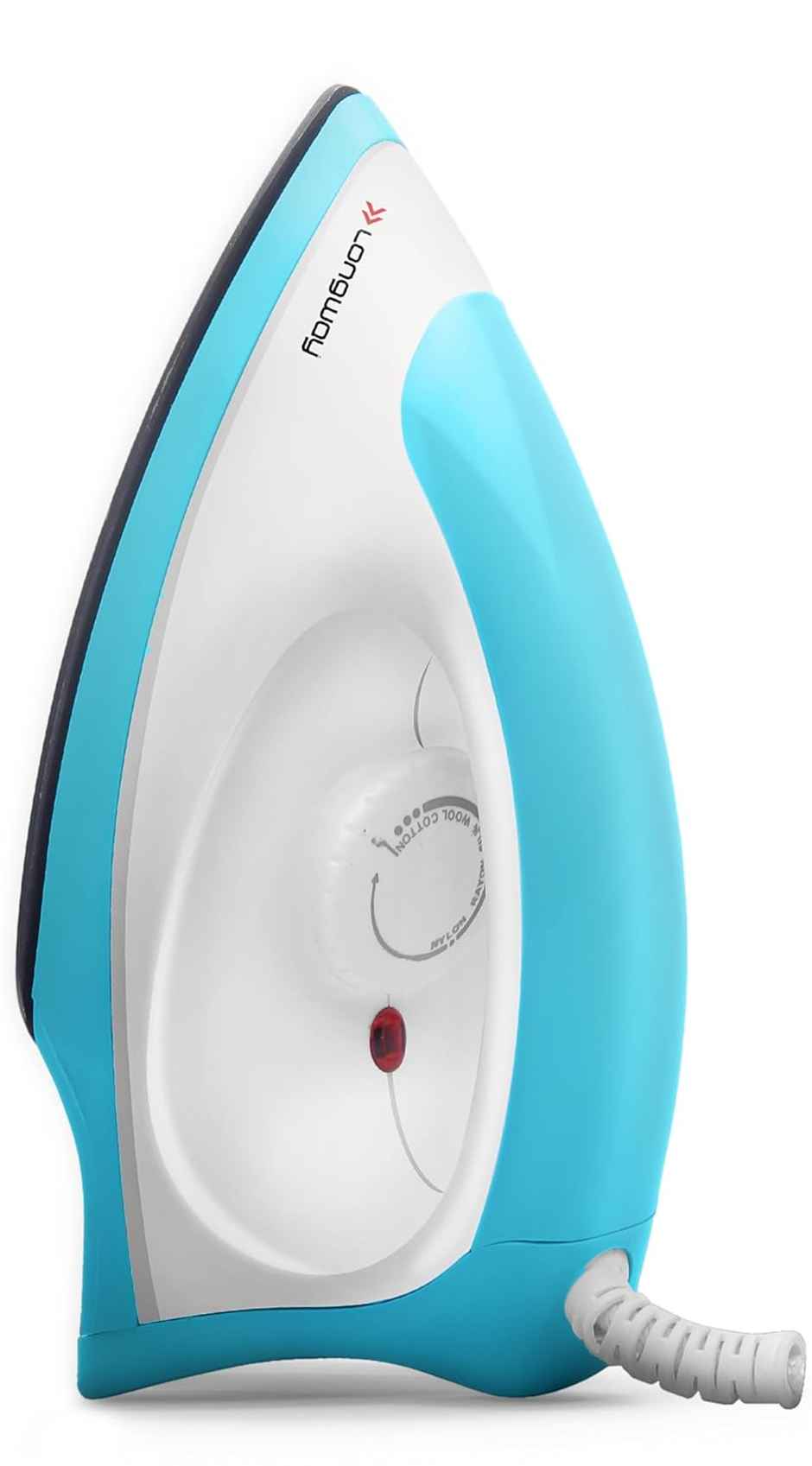 Longway Kwid Light Weight Non-Stick Teflon Coated Dry Iron, Electric Iron(1100 Watt, Blue)