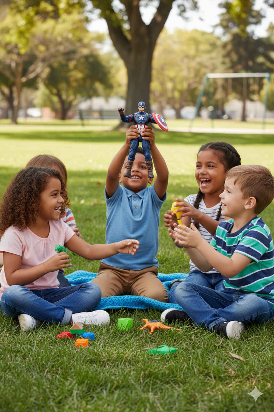 Striders Licensed Mini Captain America Figure Toy | 4 inch