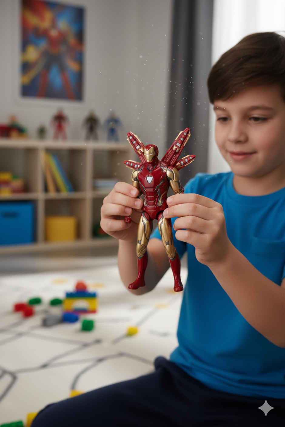 Striders Licensed Marvel Iron Man MK85 Poseable Figure Superhero Toy | 7 inch