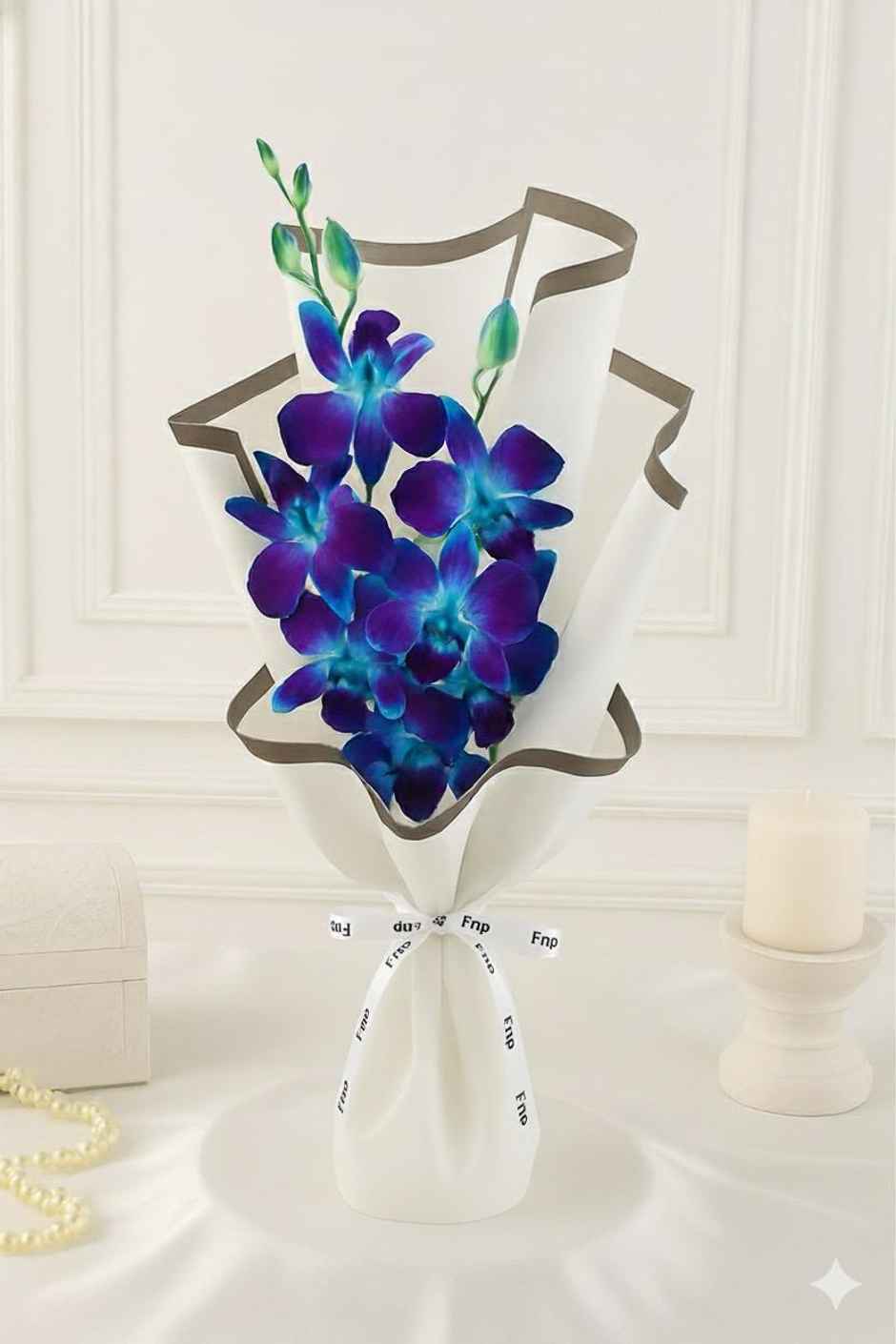 FNP 2 Blue Orchids Bouquet