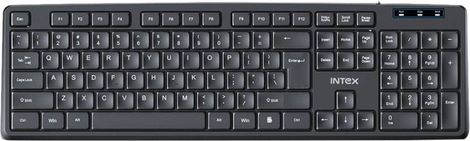 Intex IT-KB333/Corona G Wired USB Multi-device Keyboard (Black)