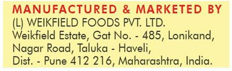 Weikfield Custard Powder Vanilla Flavour Carton