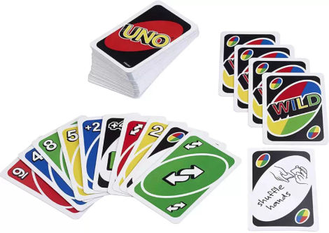 Mattel Games Uno Playing Card Game