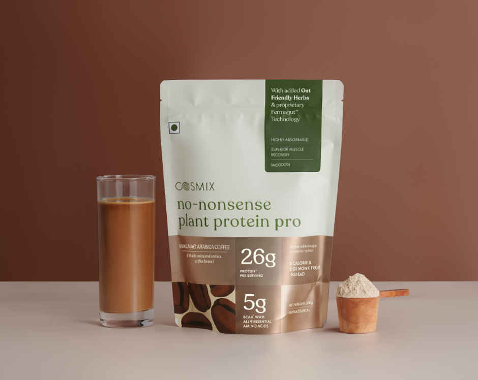Cosmix No-Nonsense PRO Plant Protein Malnad Arabica Coffee, 26g Protein