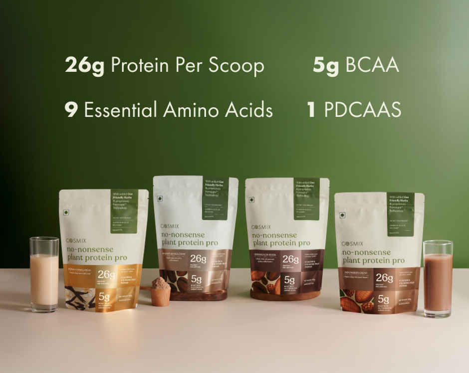 Cosmix No-Nonsense Pro Plant Protein Classic Unflavoured, 26g Protein